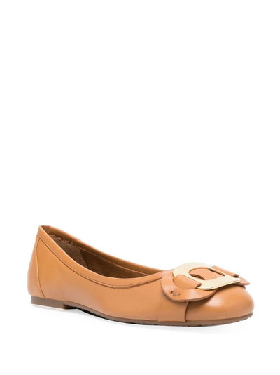 See by Chloé Channy logo-plaque ballerina shoes outlook