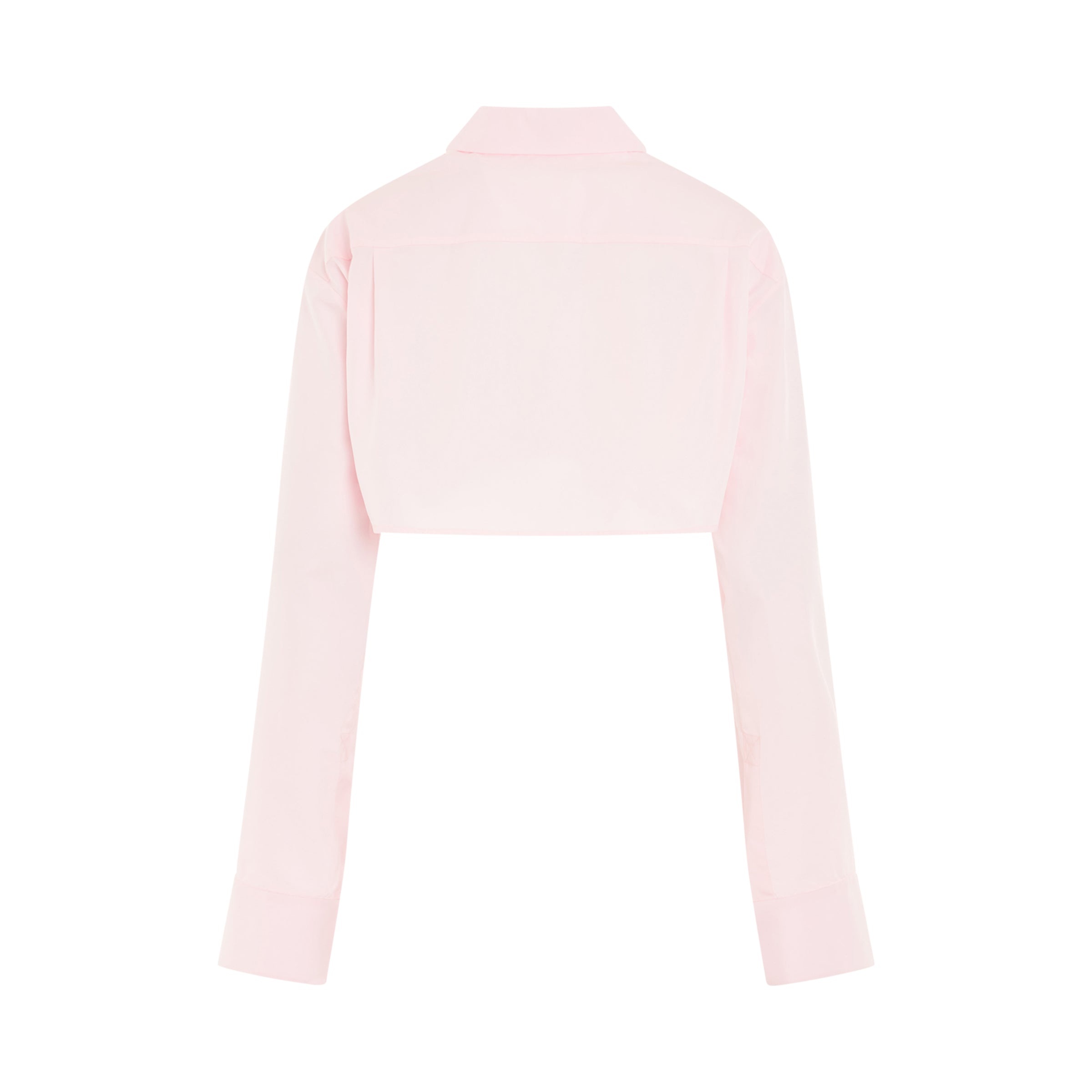 Cropped Shirt in Cotton Candy - 4