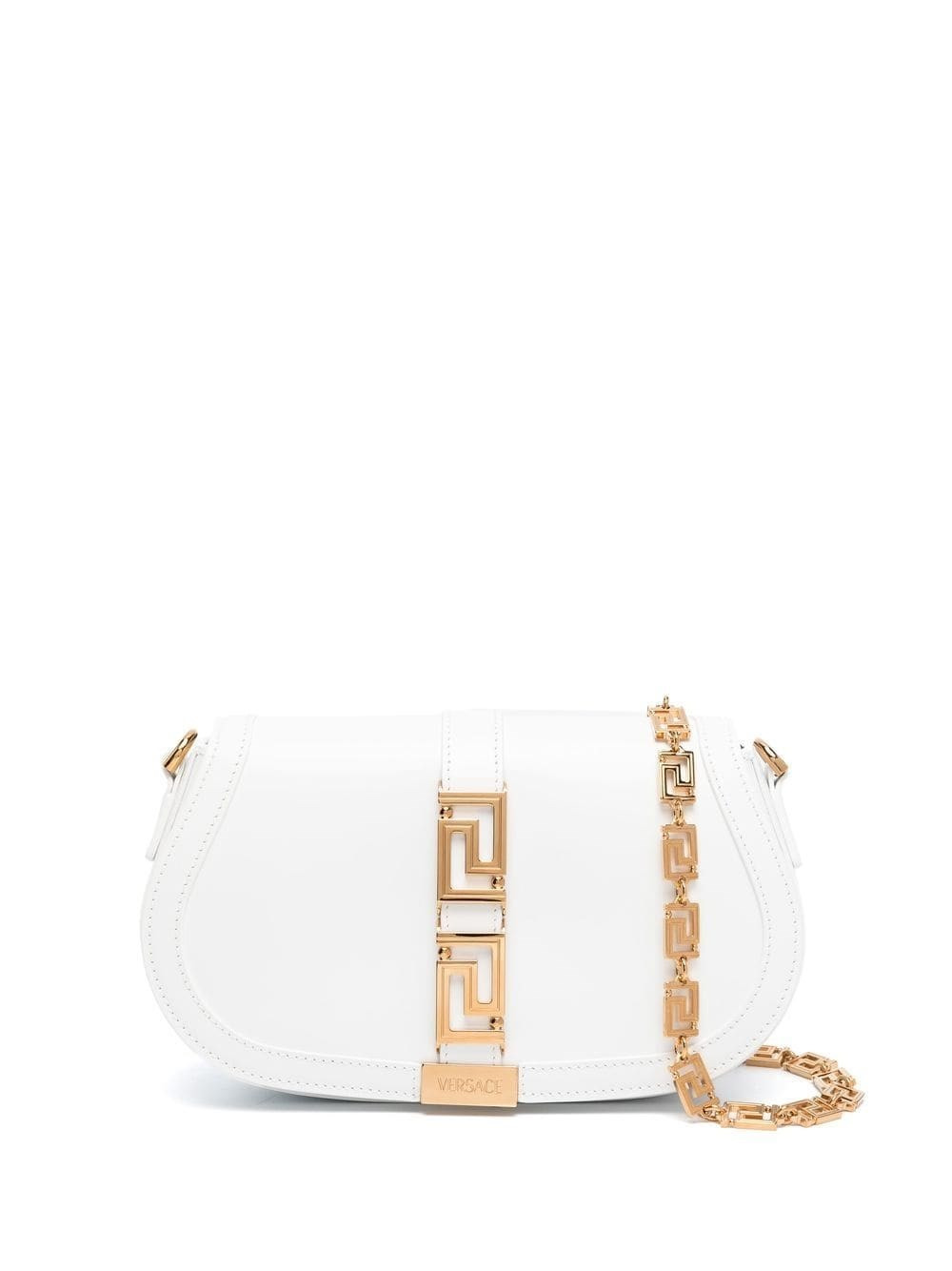 GRECA GODDESS LEATHER SHOULDER BAG - 4