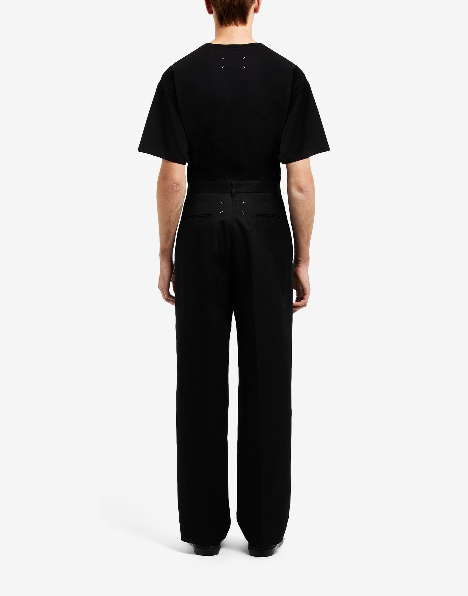 High-waisted pleated trousers - 4