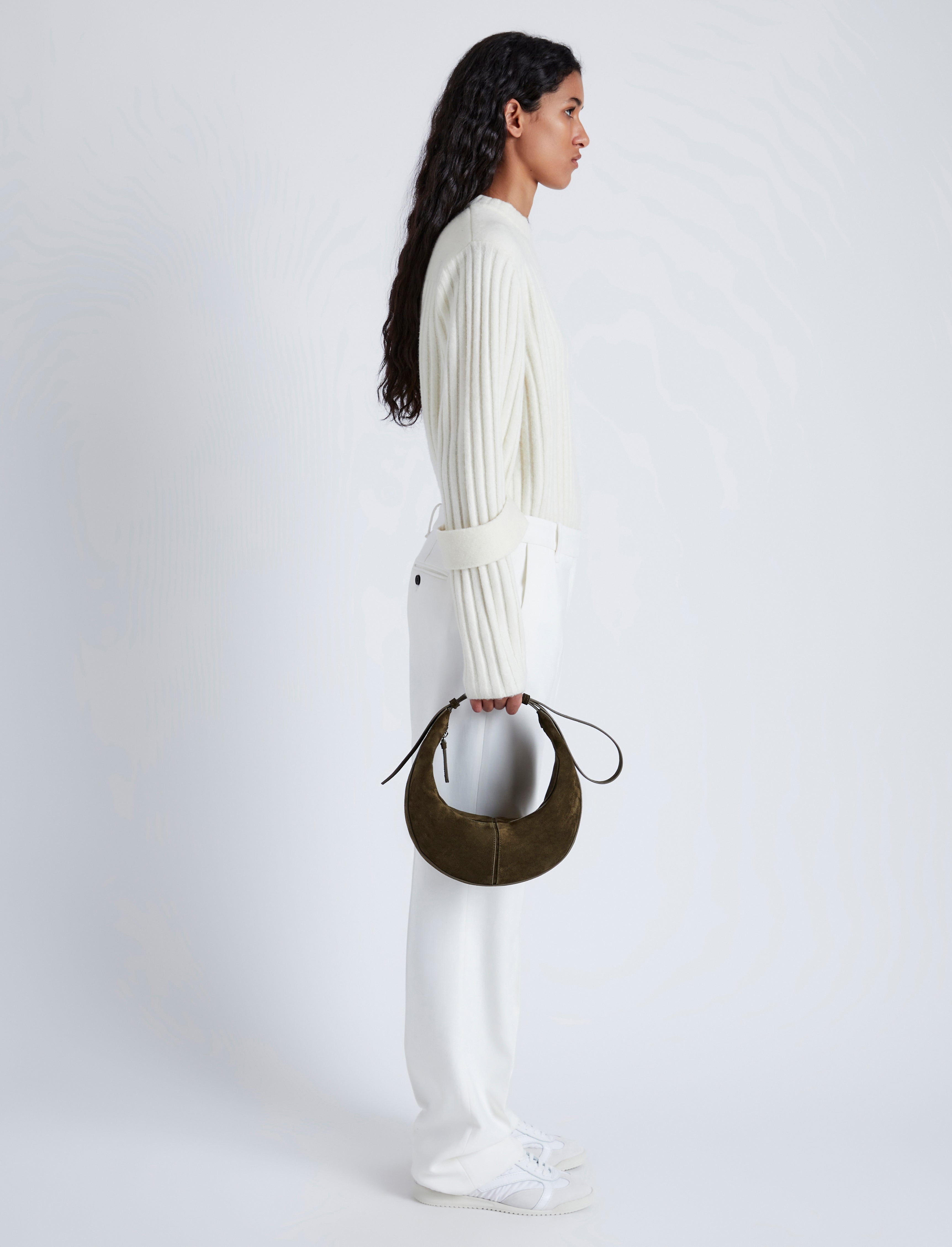 Slide Bag in Soft Suede - 2