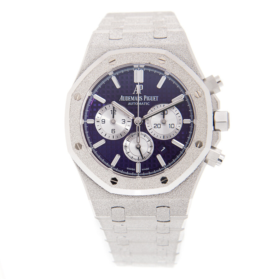 Audemars Piguet Royal Oak Chronograph Automatic Purple Dial White Frosted White Gold Men's Watch 263 - 3