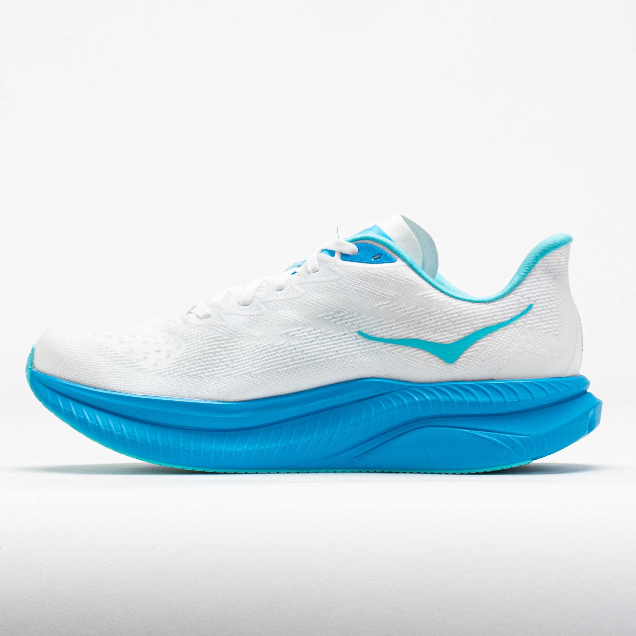 HOKA Mach 6 Men's White/Skyward Blue - 2