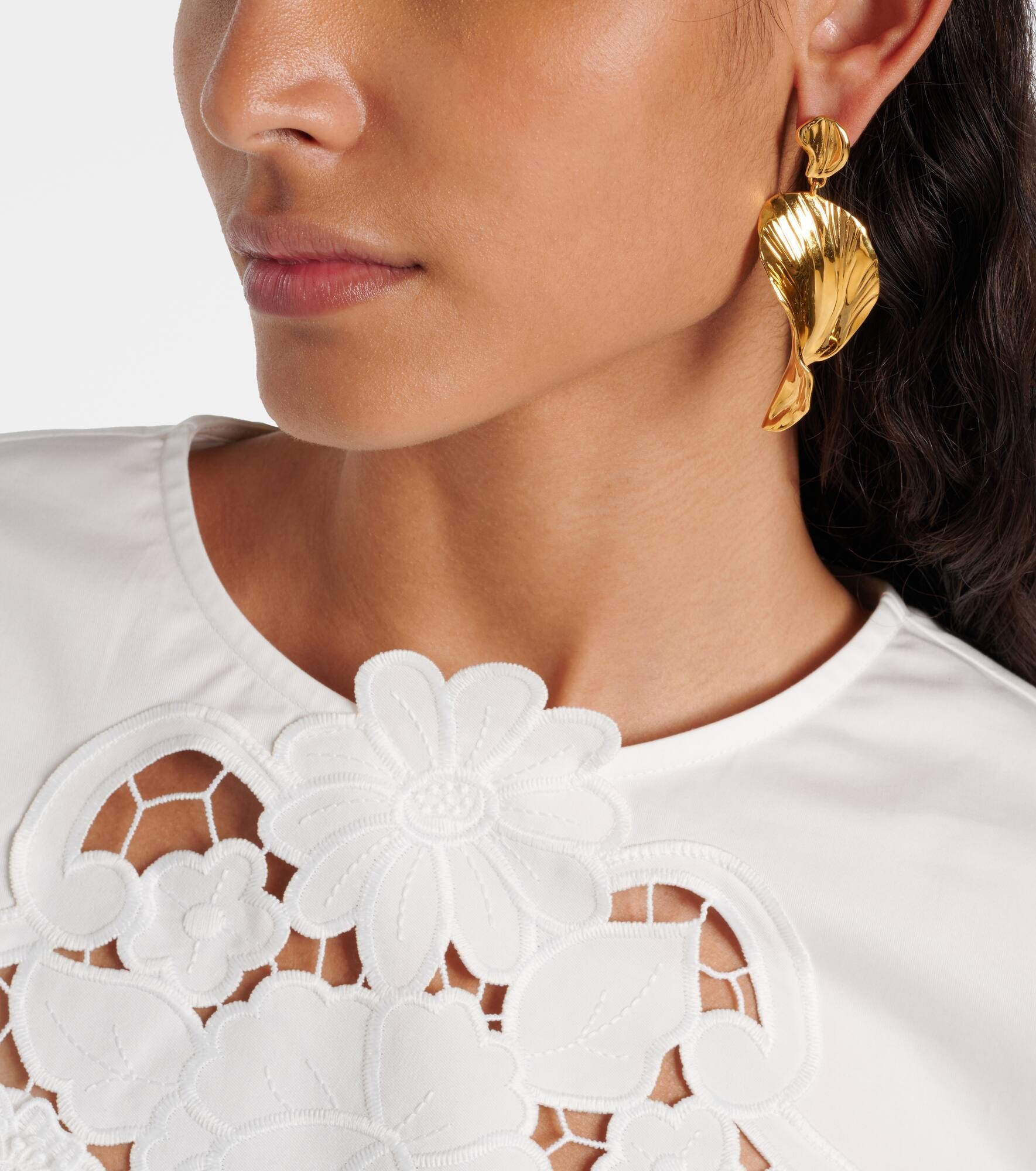 Petal drop earrrings - 3