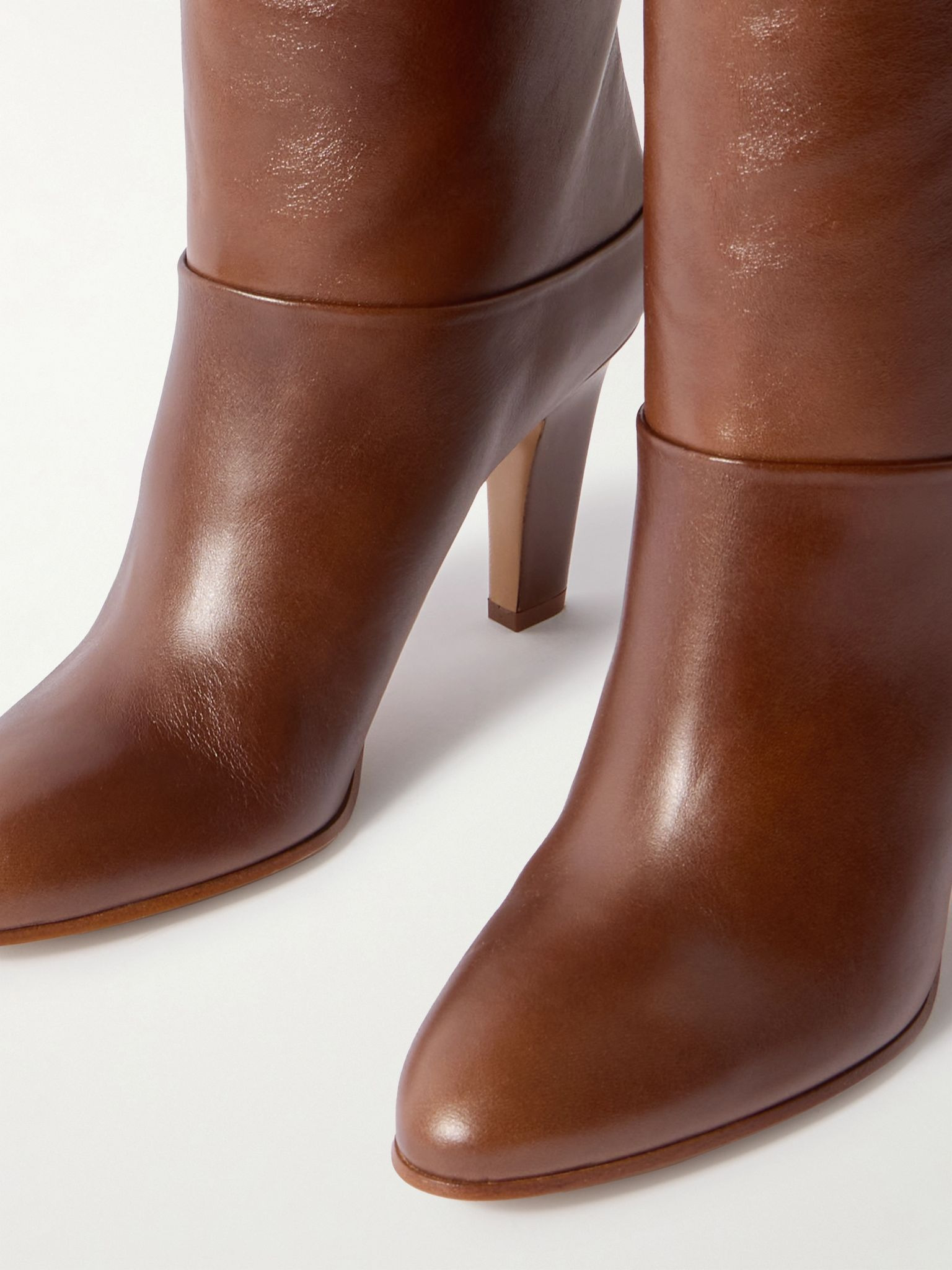Eve leather over-the-knee boots Brown - 4