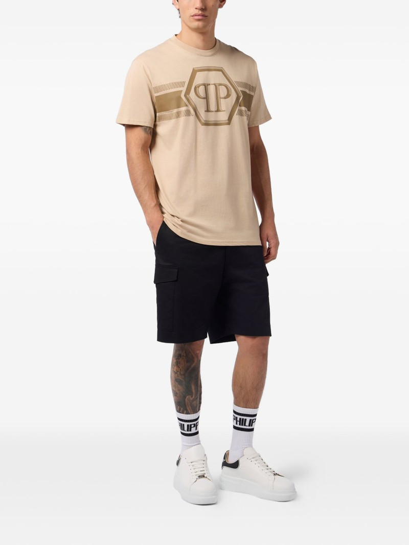 PHILIPP PLEIN hexagon line crew-neck T-shirt outlook