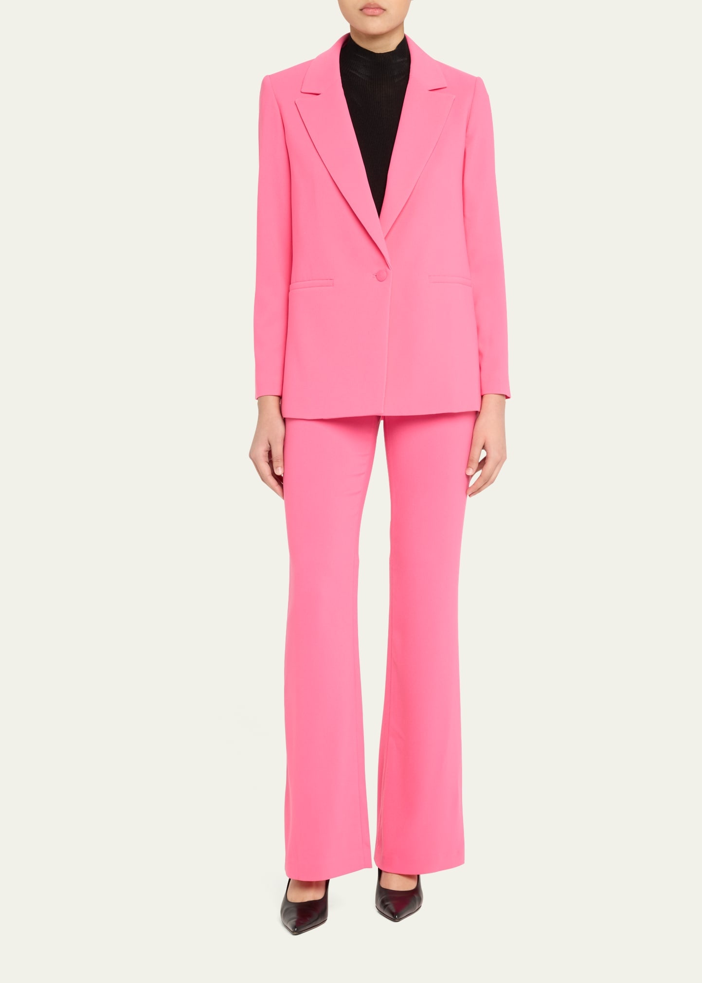 Denny Notch-Collar Boyfriend Blazer - 2