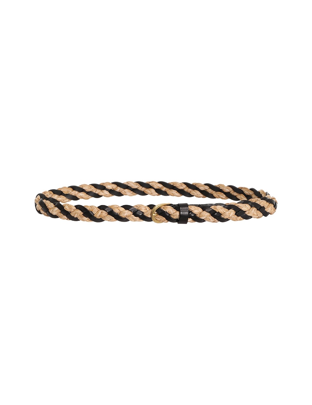 NARROW WOVEN BRAID BELT - 1
