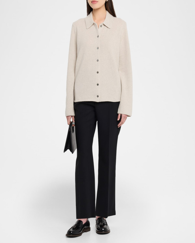 Theory Cashmere Button-Front Shirt outlook