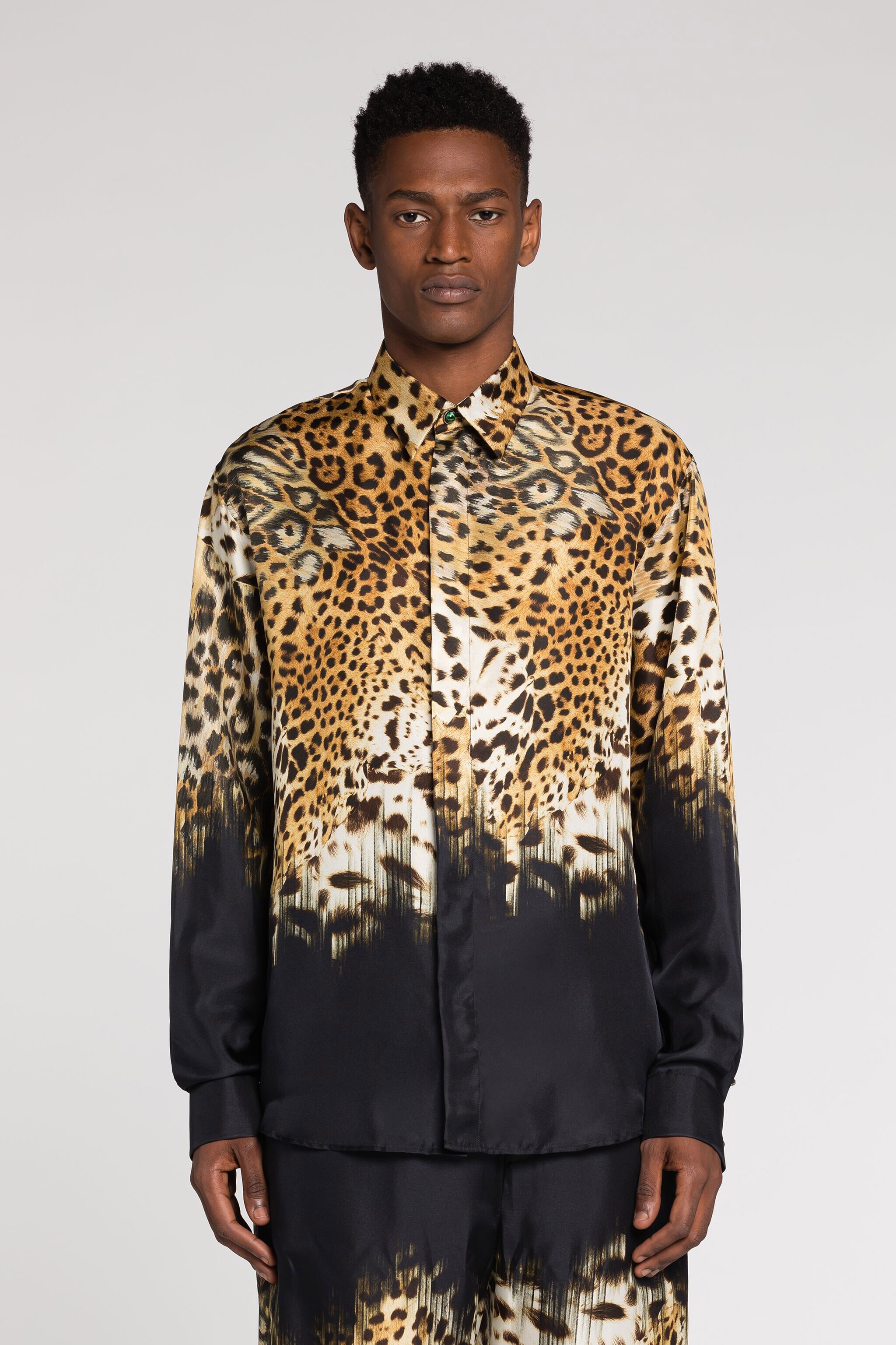 Leopard-Print Silk Shirt - 4