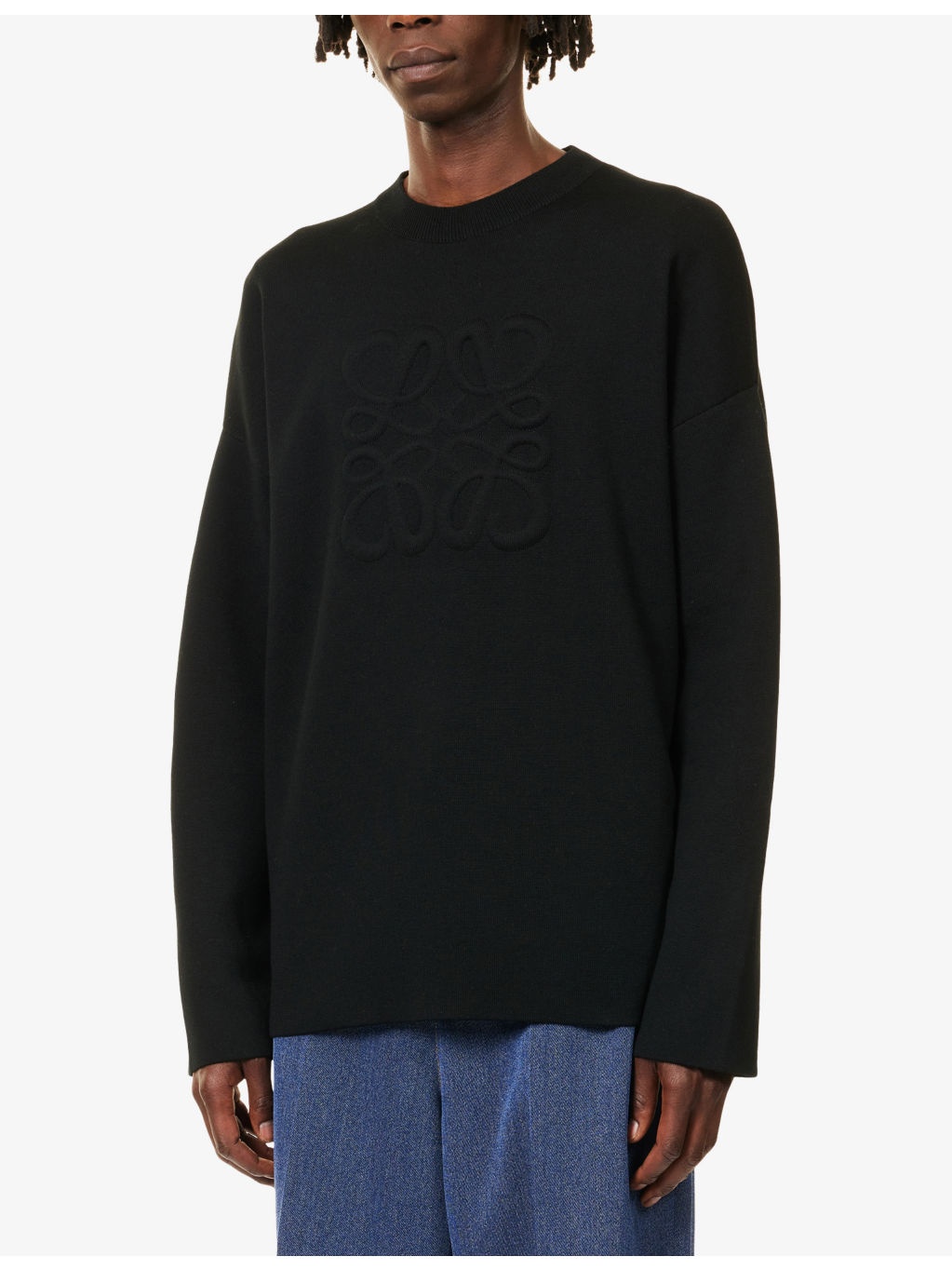Anagram Crewneck Stretch-Wool Blend Jumper - 3