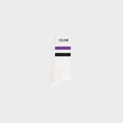 CELINE celine socks in striped cotton outlook