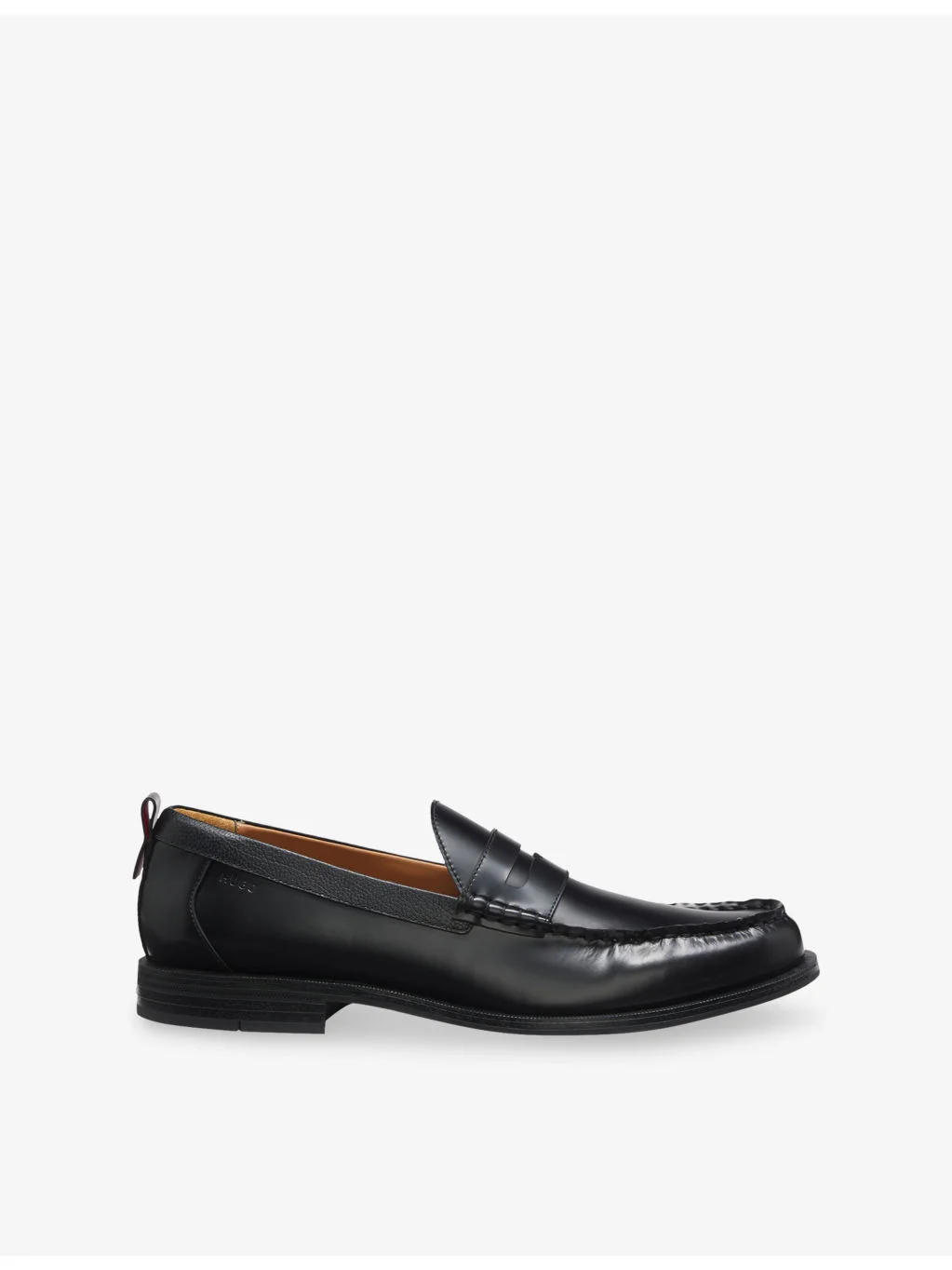 Pull-Tab Leather Loafers - 1
