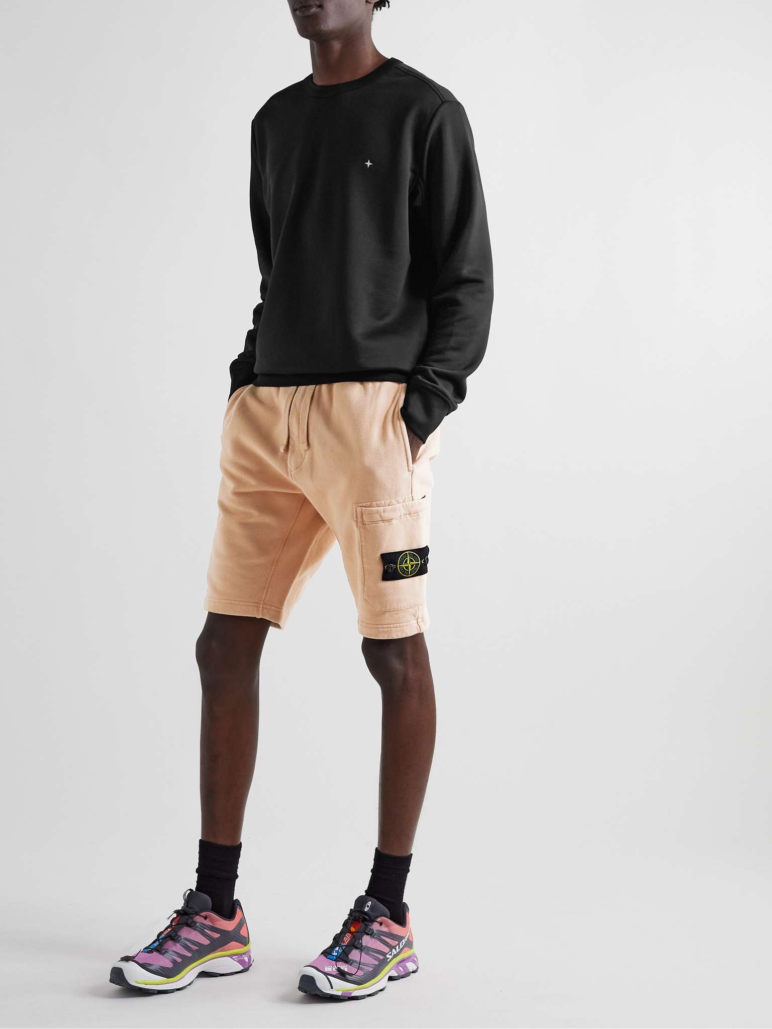 Logo-Appliquéd Cotton-Jersey Drawstring Shorts - 2