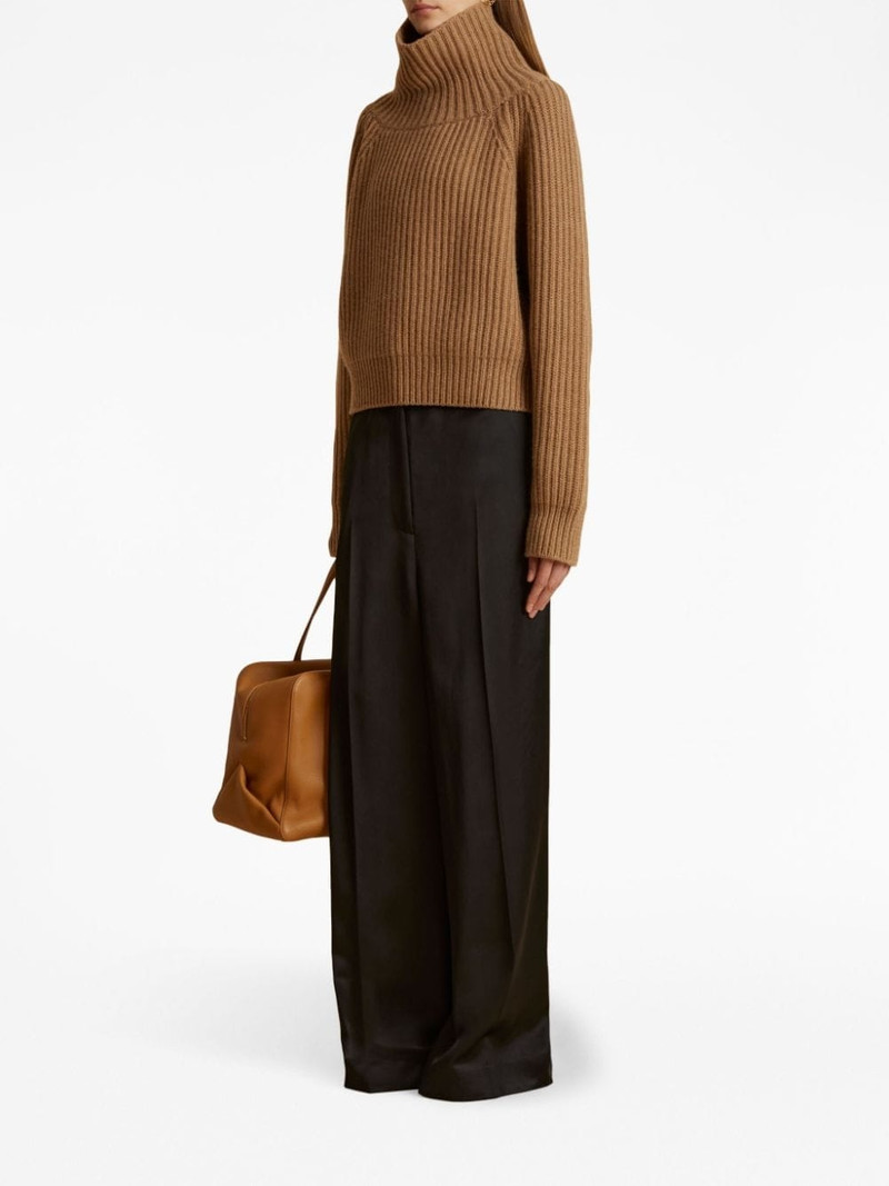 KHAITE Lanzino funnel-neck cashmere jumper outlook