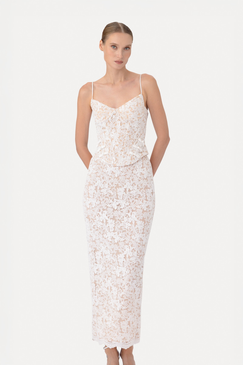 SAU LEE ROMA LACE SKIRT outlook