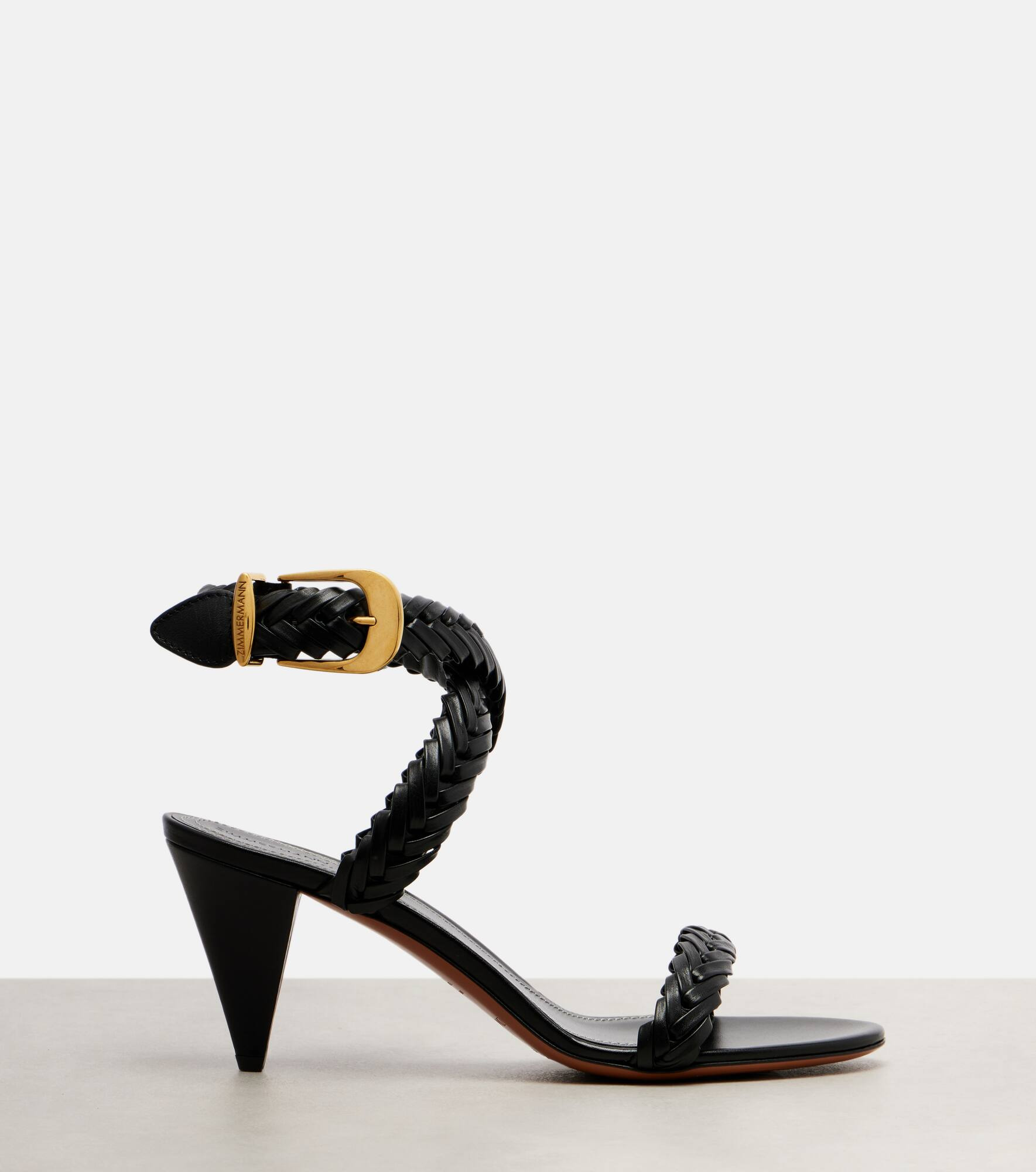 Helix 75  braided leather sandals - 4
