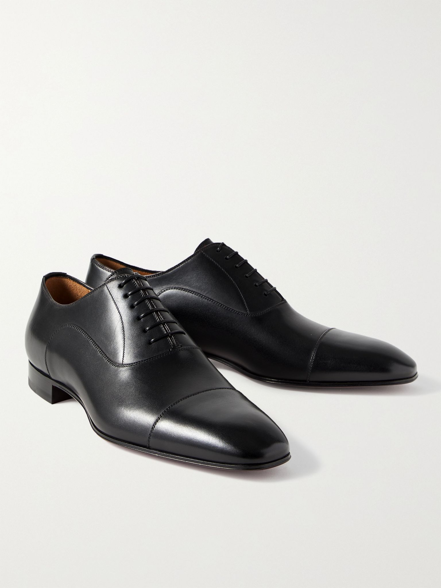 Greggo Leather Oxford Shoes Black - 3