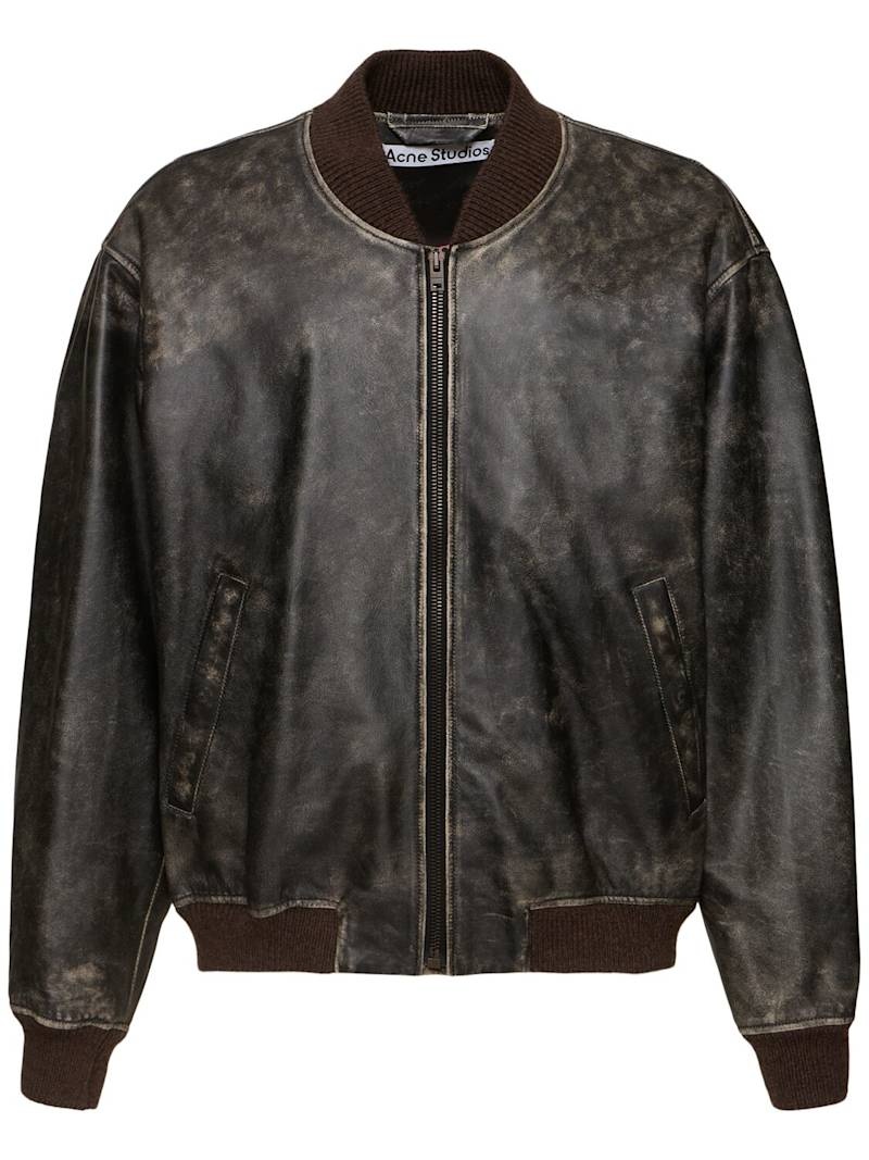 Liev leather bomber jacket - 1