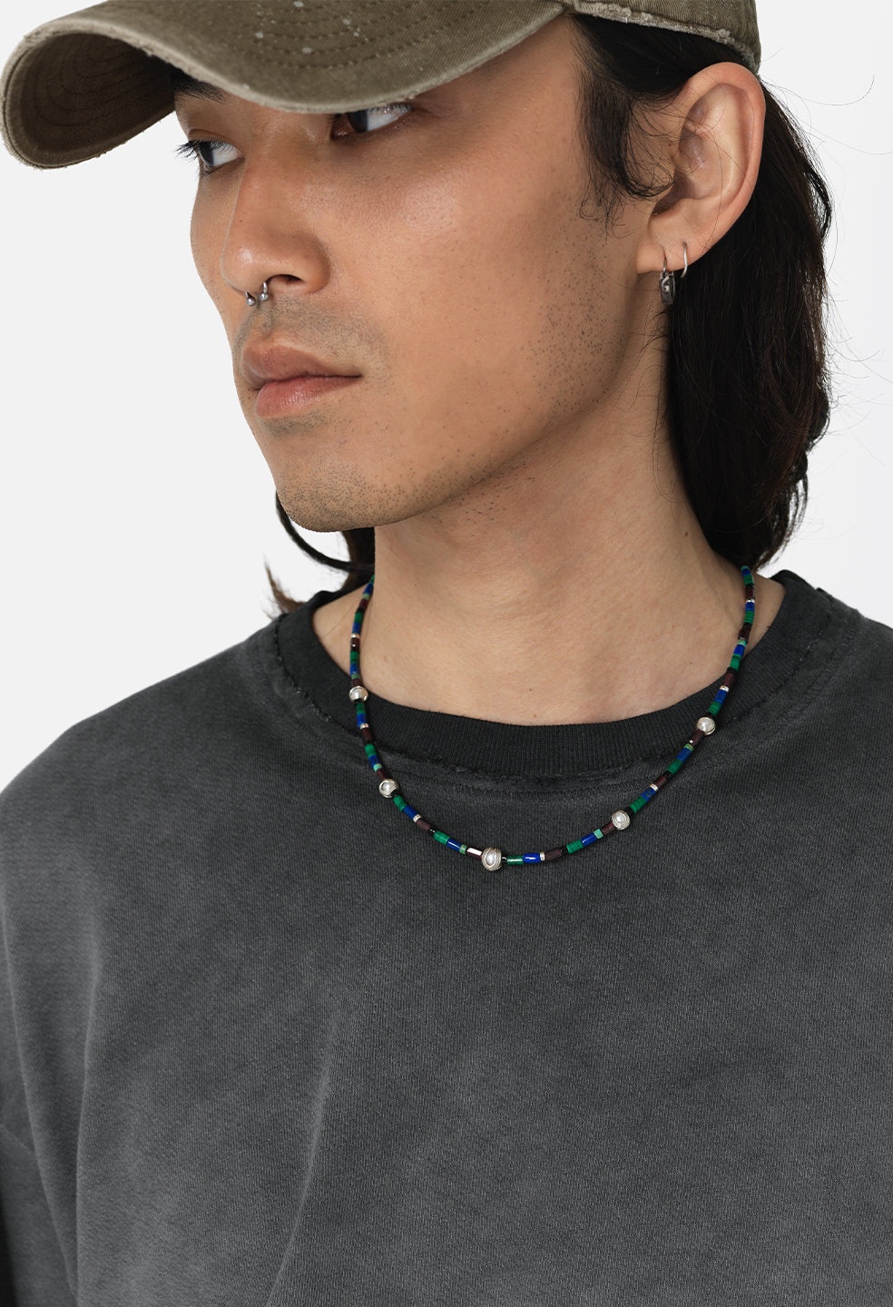 JOHN ELLIOTT X M.A.R.S PEARL X TUBE BEADED NECKLACE - 2