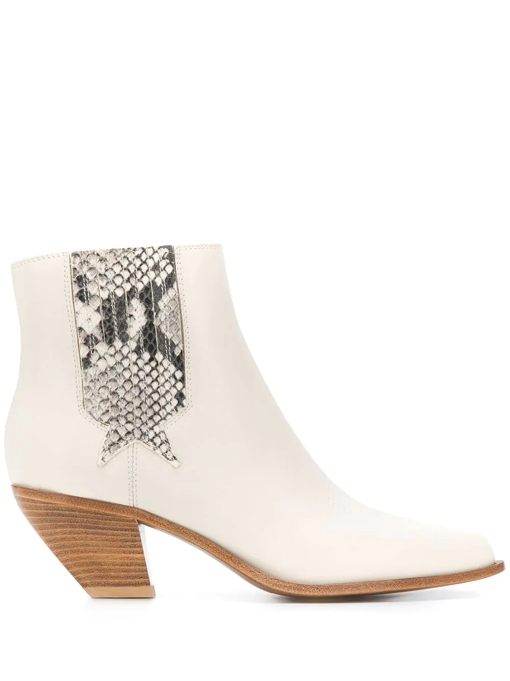 angular Cuban-heel ankle boots - 1