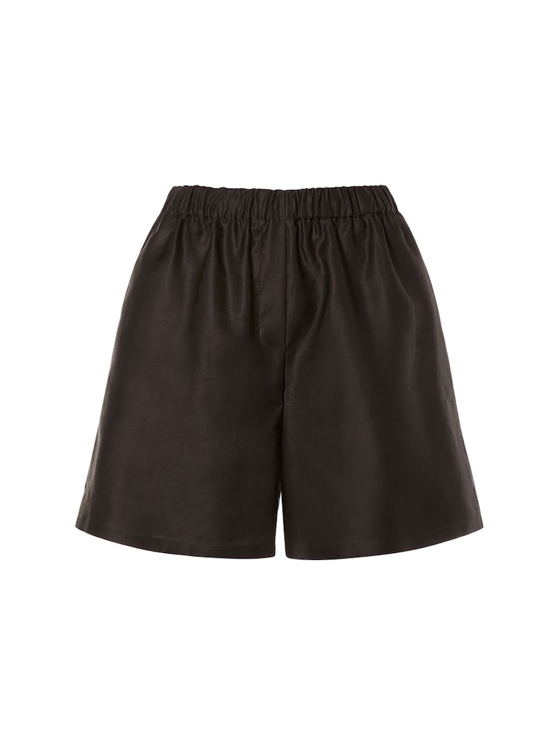 Max Mara Piadena cotton high waist shorts | luisaviaroma