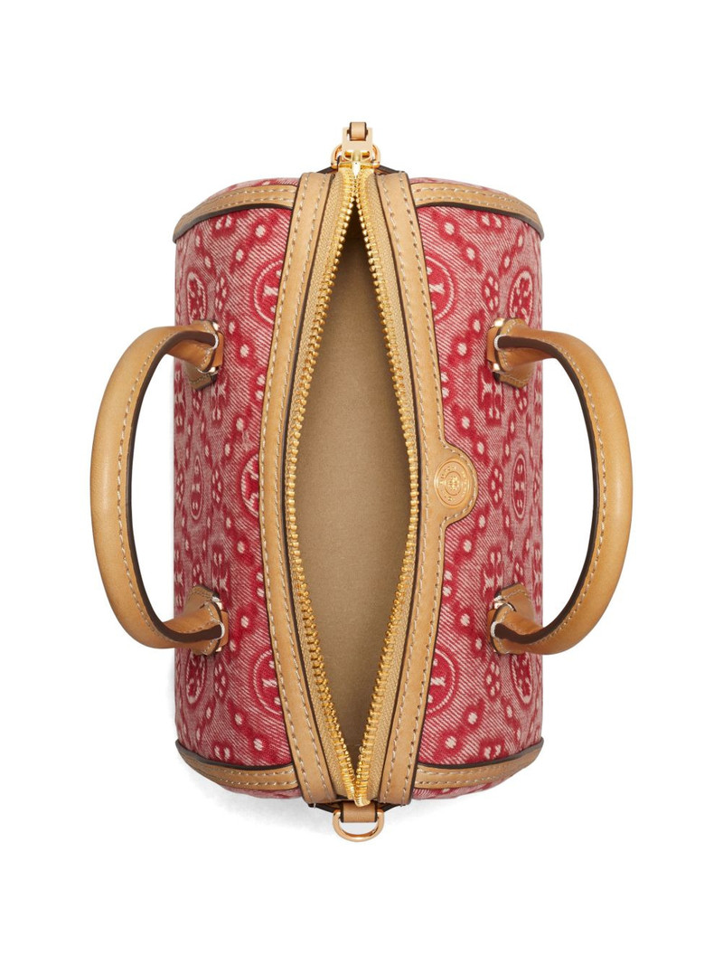 T-monogram denim petite barrel bag 3