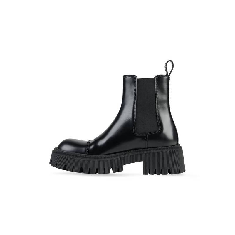 BALENCIAGA Women's Tractor 20mm Boot in Black outlook