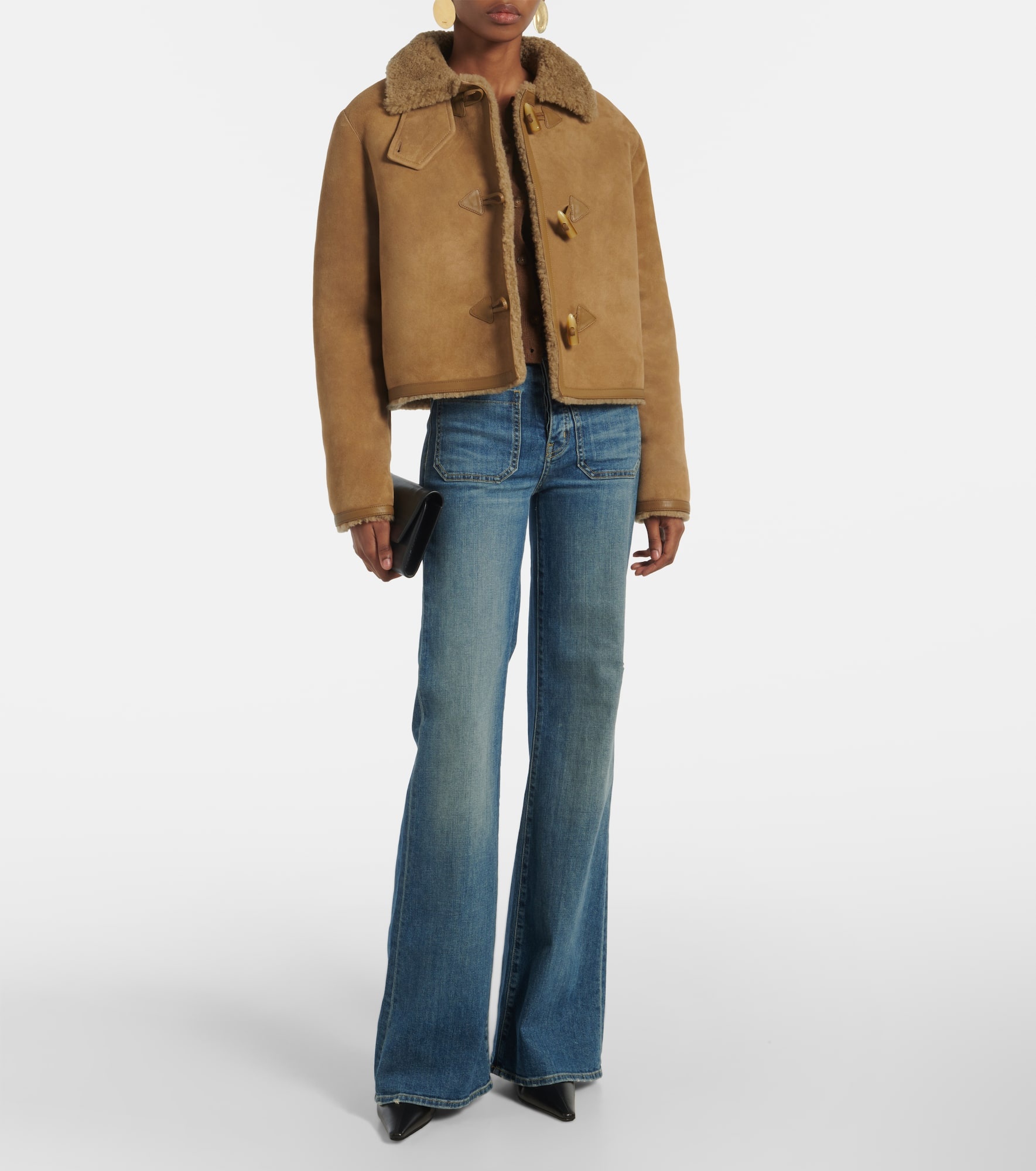 Benoite shearling-lined suede jacket - 2