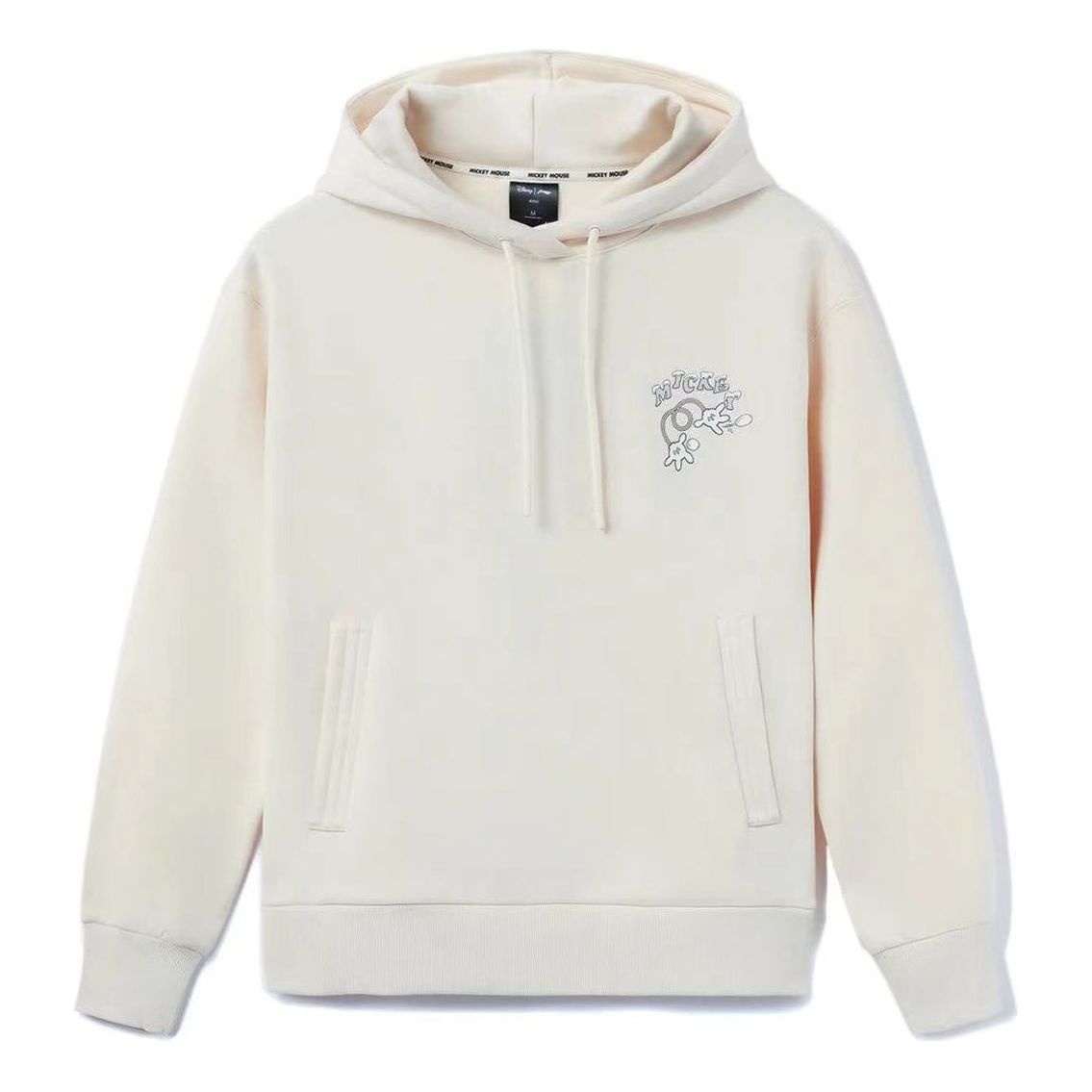 (WMNS) Li-Ning x Disney Graphic Hoodie 'Beige' AWDR690-7 - 1