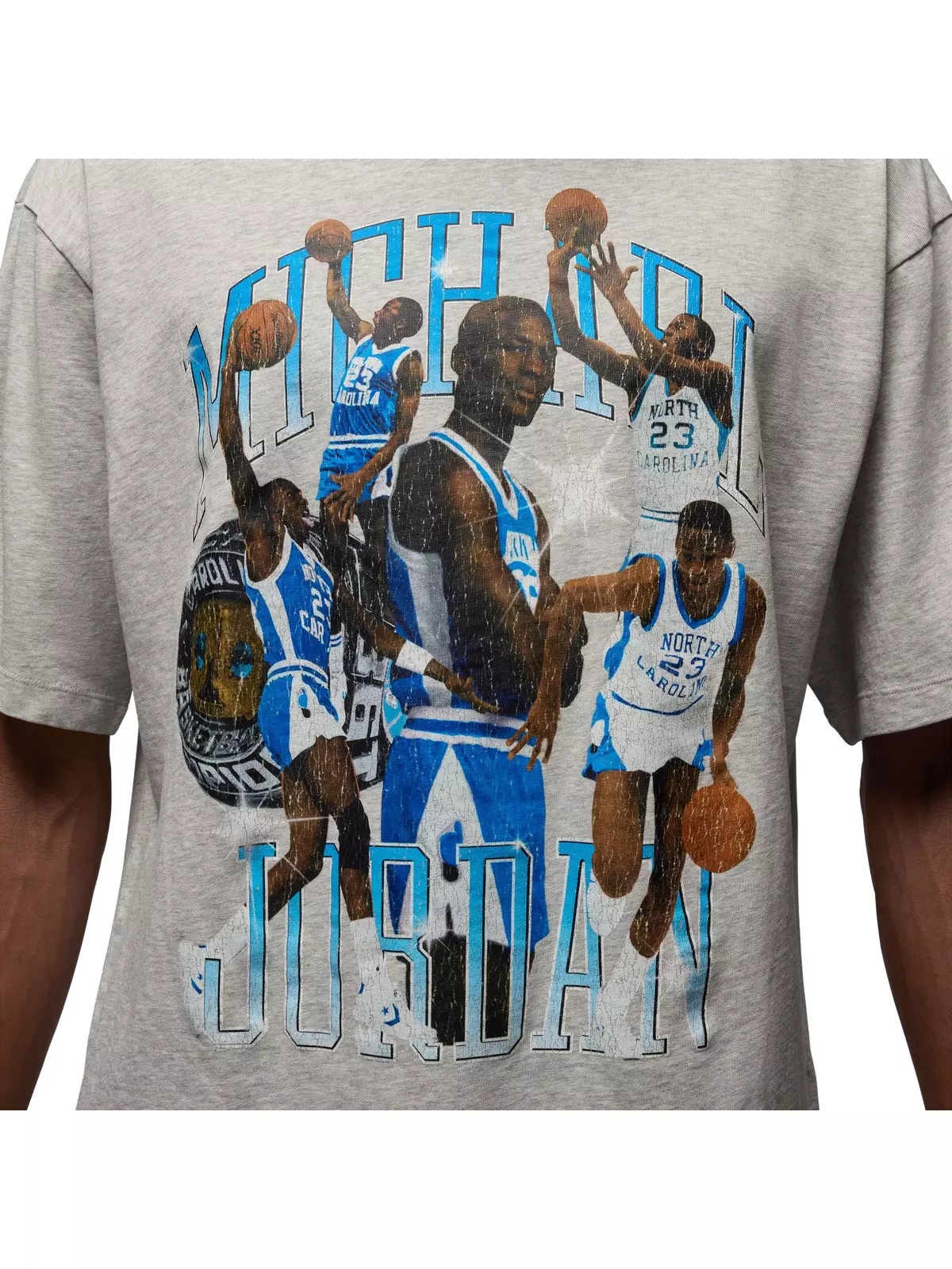 Men's Concert UNC Oversized Tee - Grey - 4