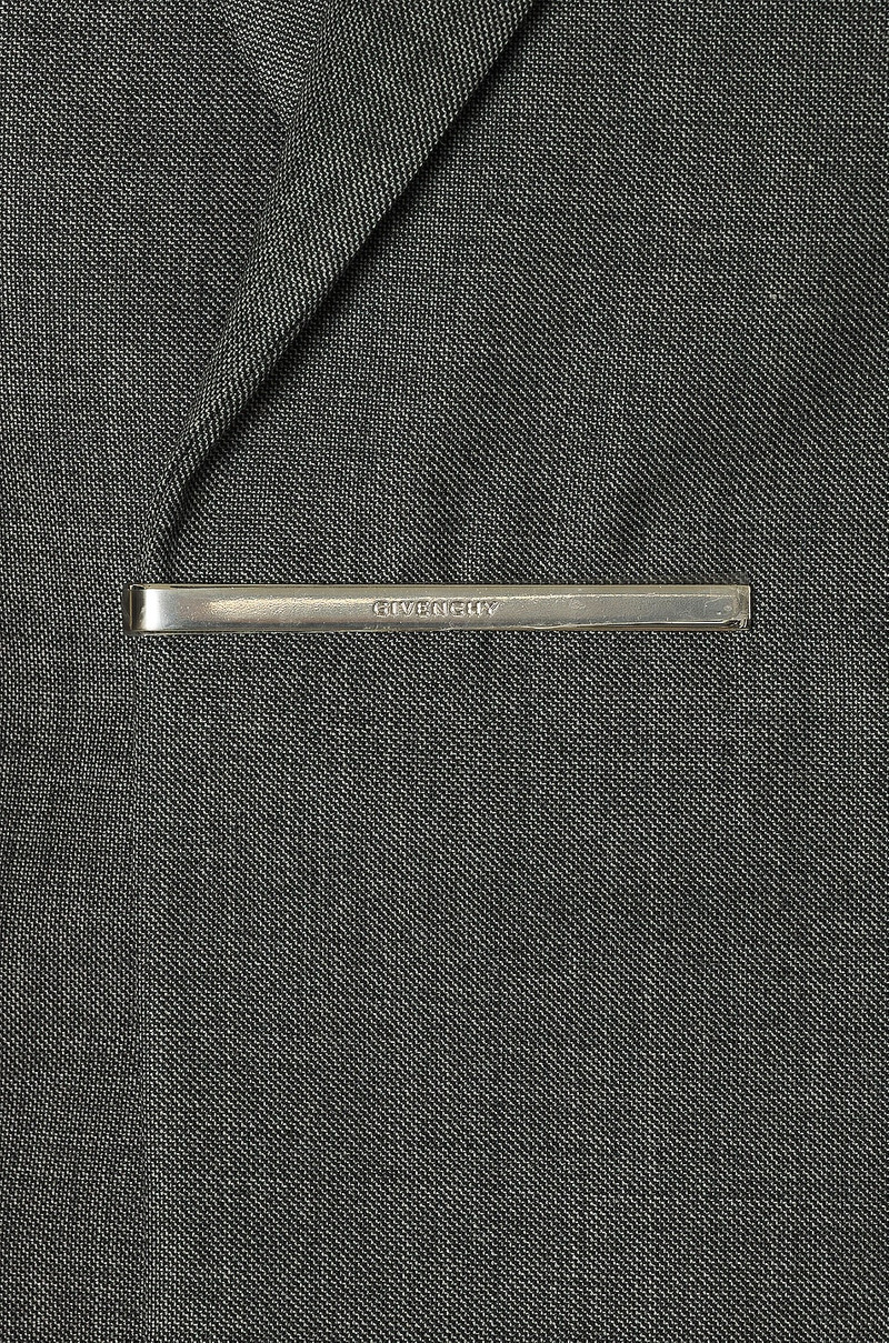 Metal Bar Structured Blazer Jacket 3