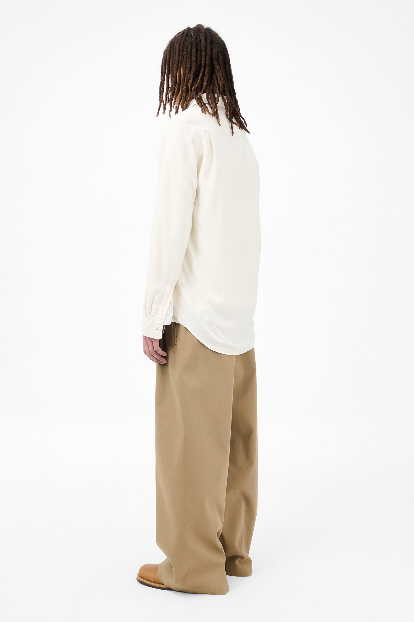 Classic Shirt White Silk - 4