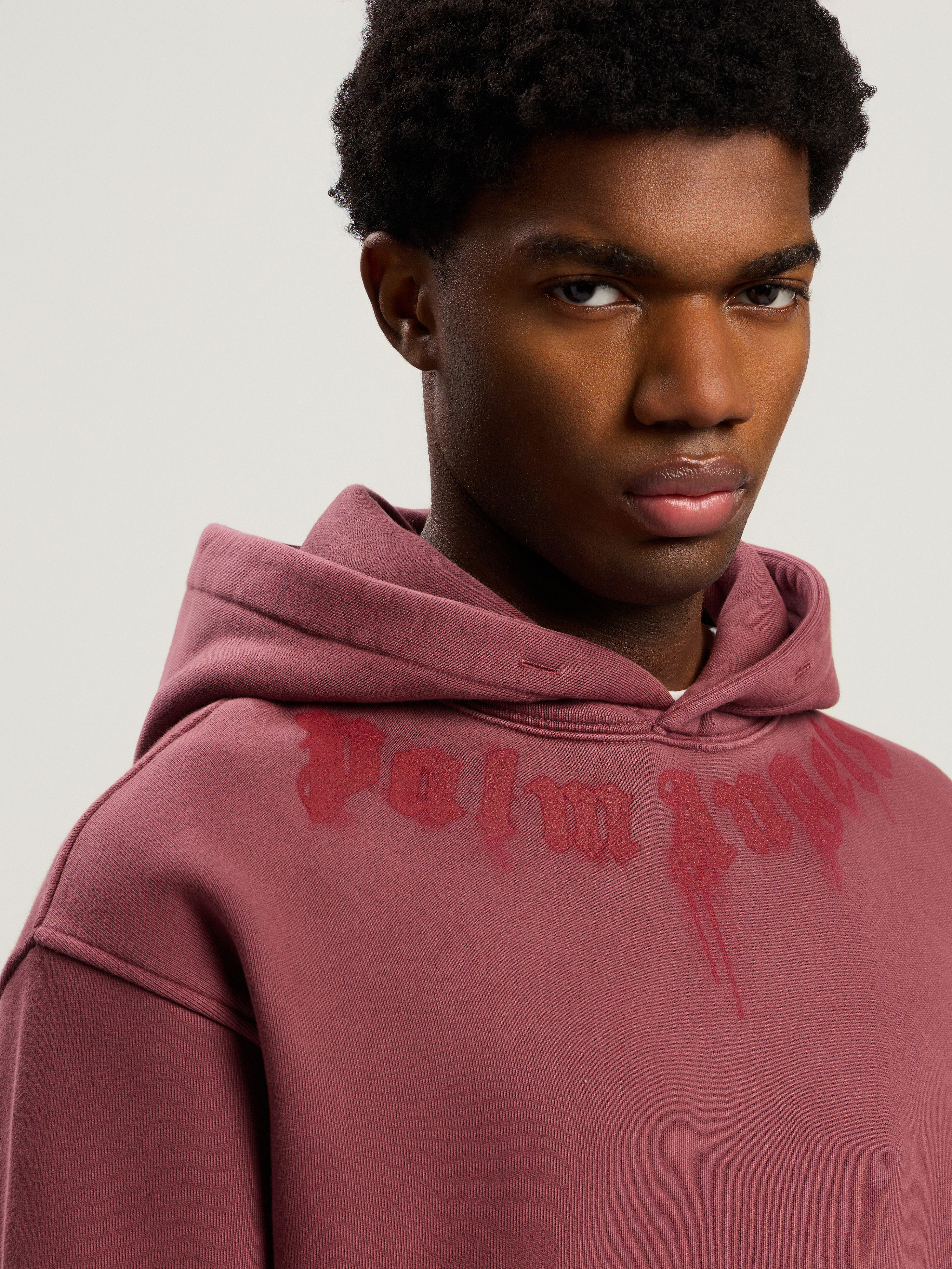 Neck Logo Regular Hoodie - 6