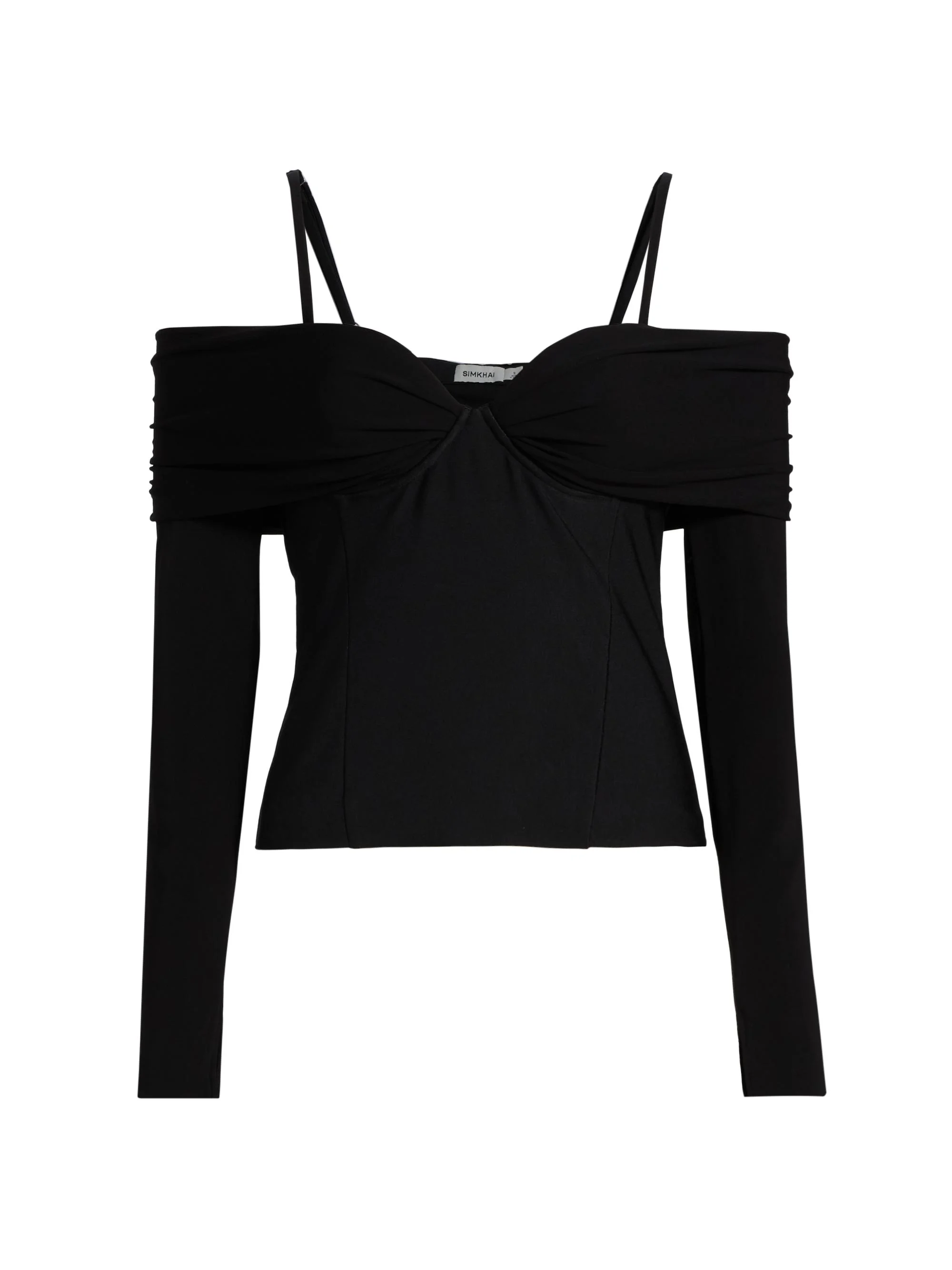 Women's Hazel Off-the-Shoulder Top - Black - 1
