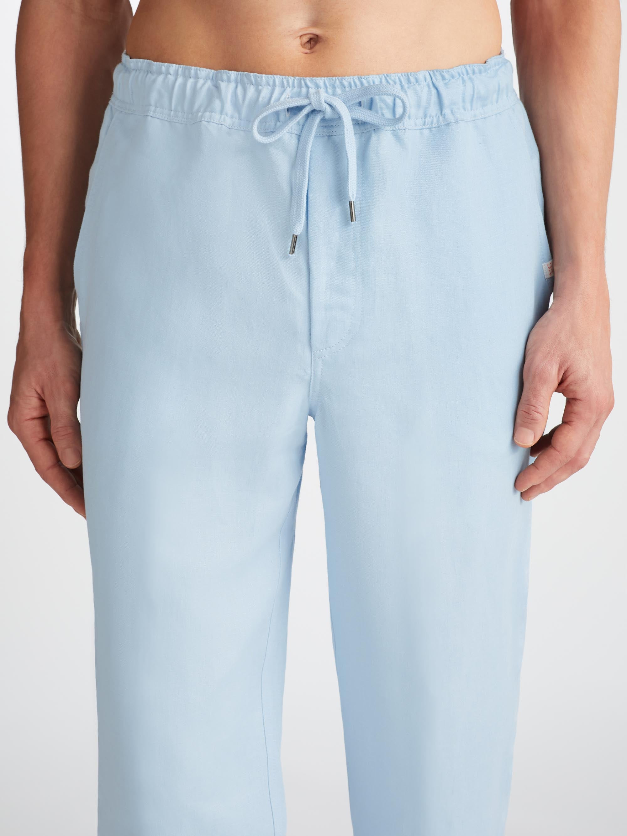 Men's Trousers Sydney 2 Linen Blue - 6