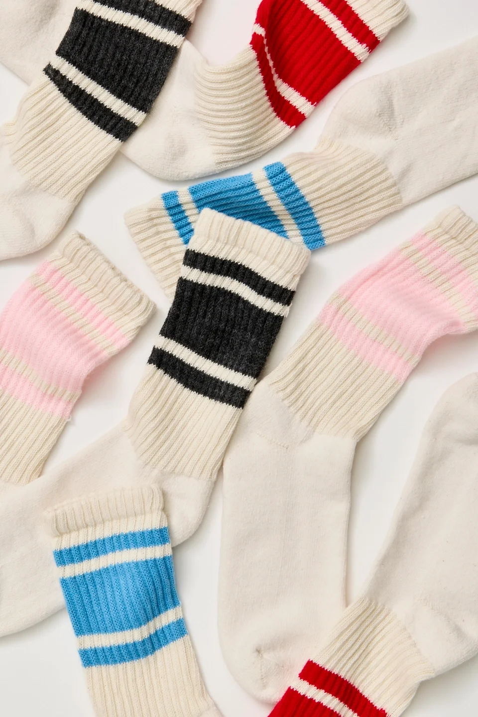 Mono Stripe Crew 2 Pack Socks - 1