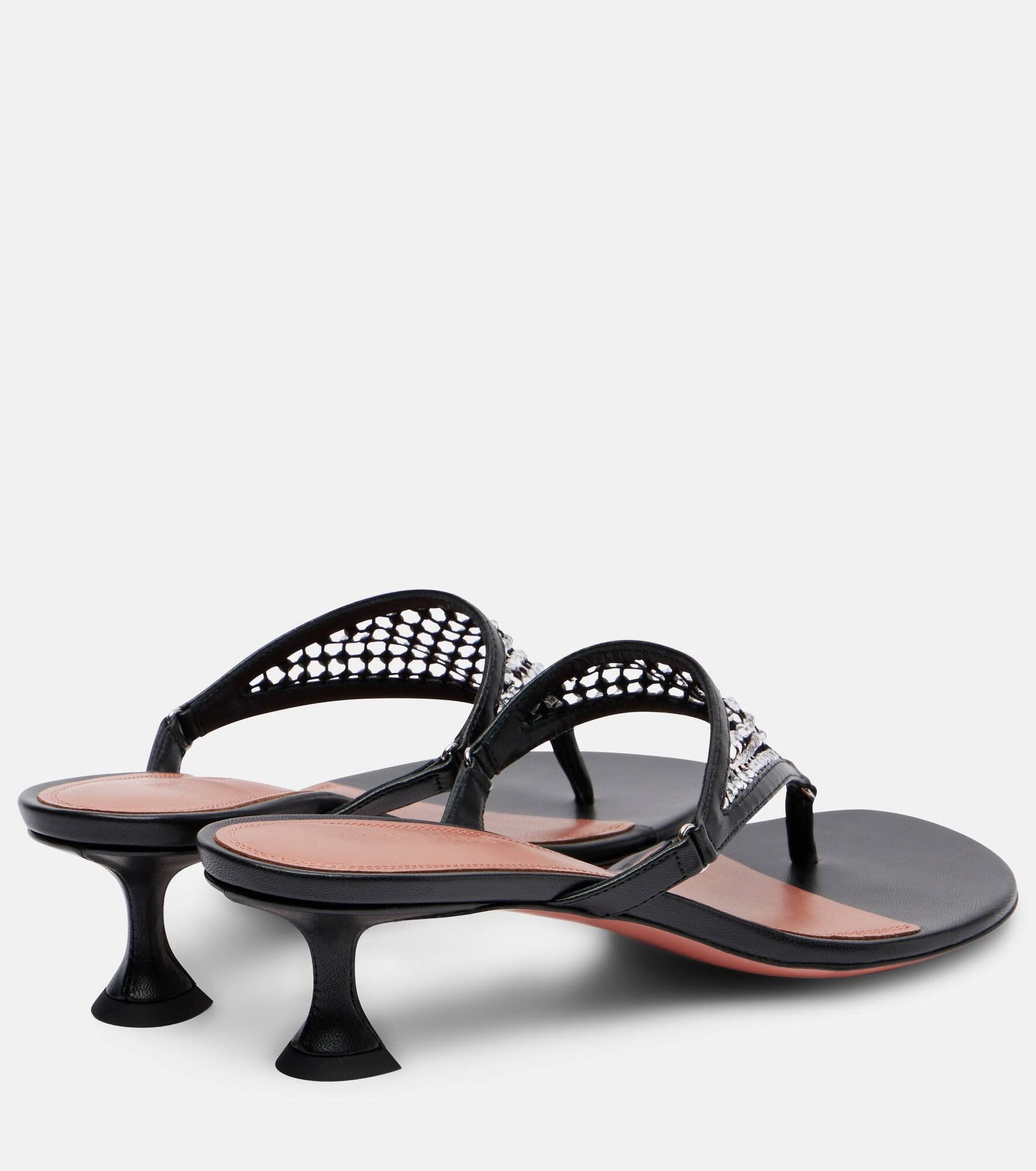 Cameron 45 crystal-embellished thong sandals - 2