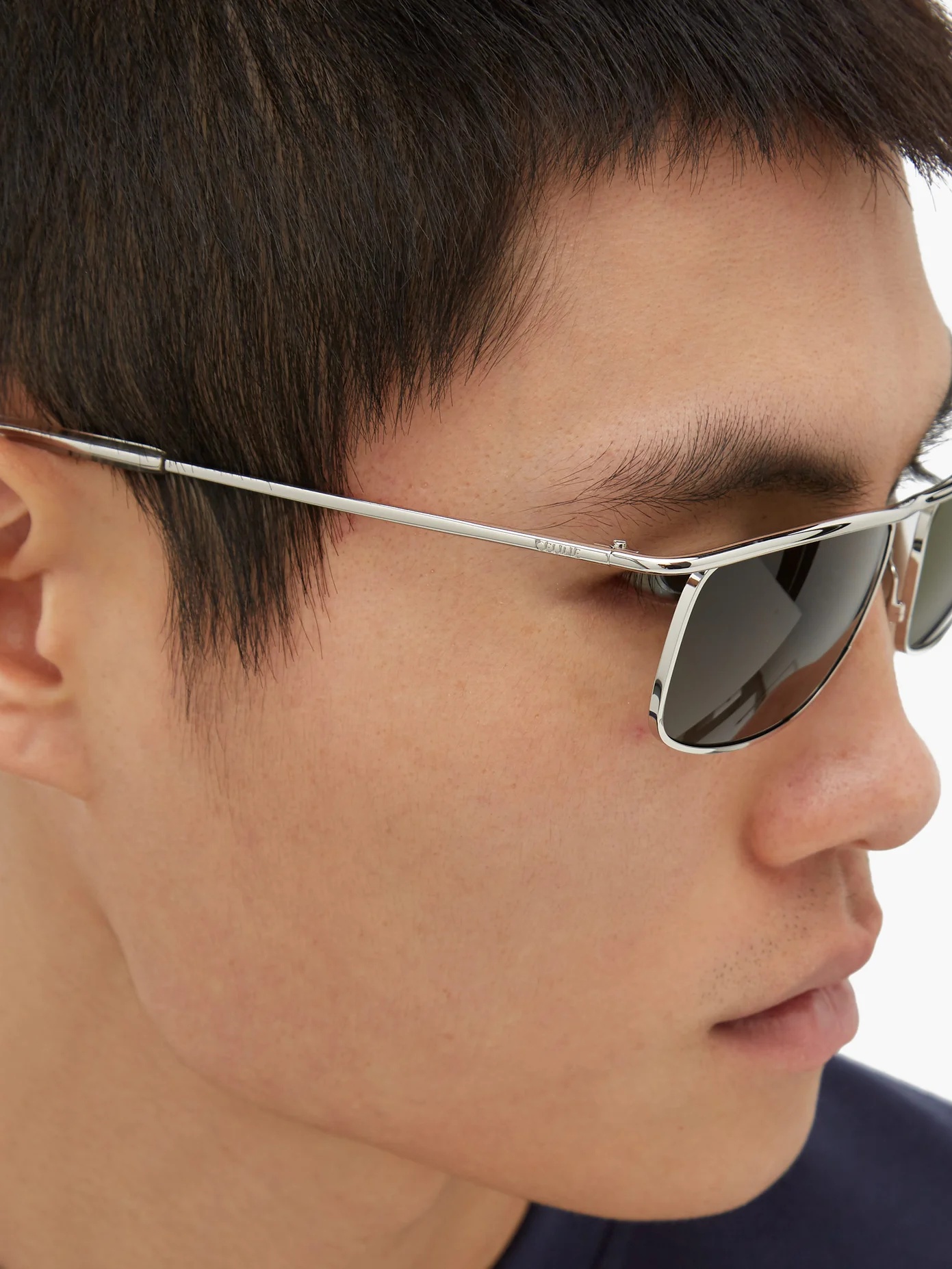 Square metal sunglasses - 3