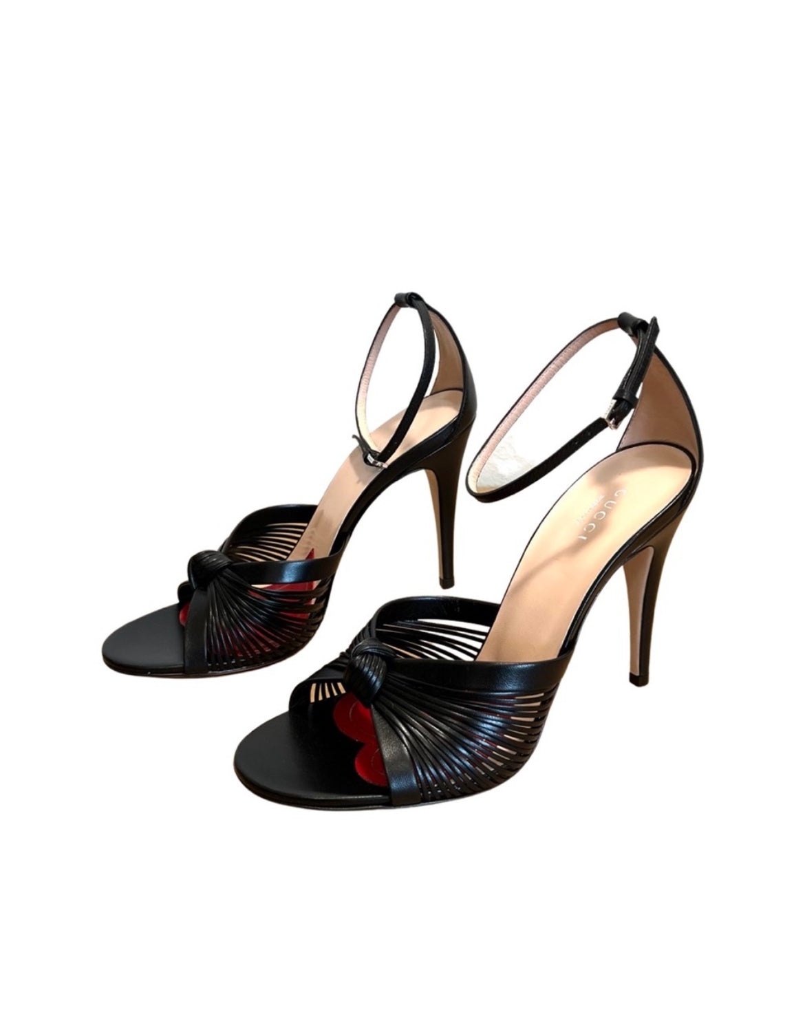 Gucci Knot Detailed Leather Sandals - 4