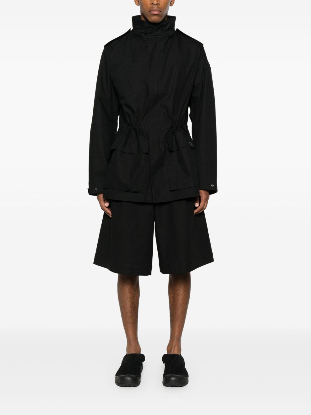 drawstring-waist jacket - 2