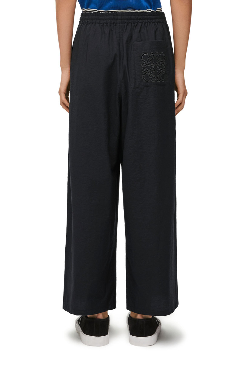 Cropped trousers in cotton blend 4
