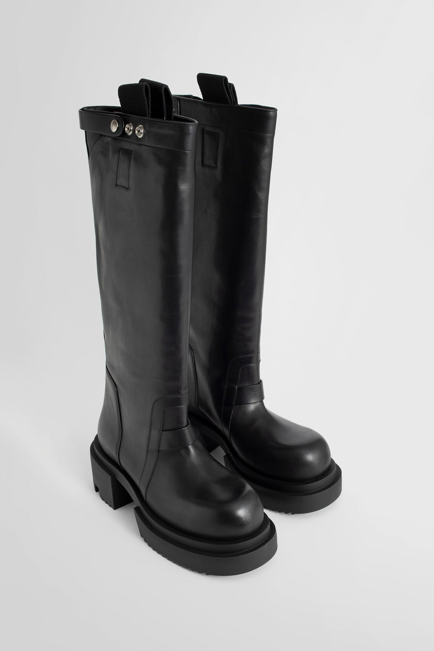 RICK OWENS MAN BLACK BOOTS - 7