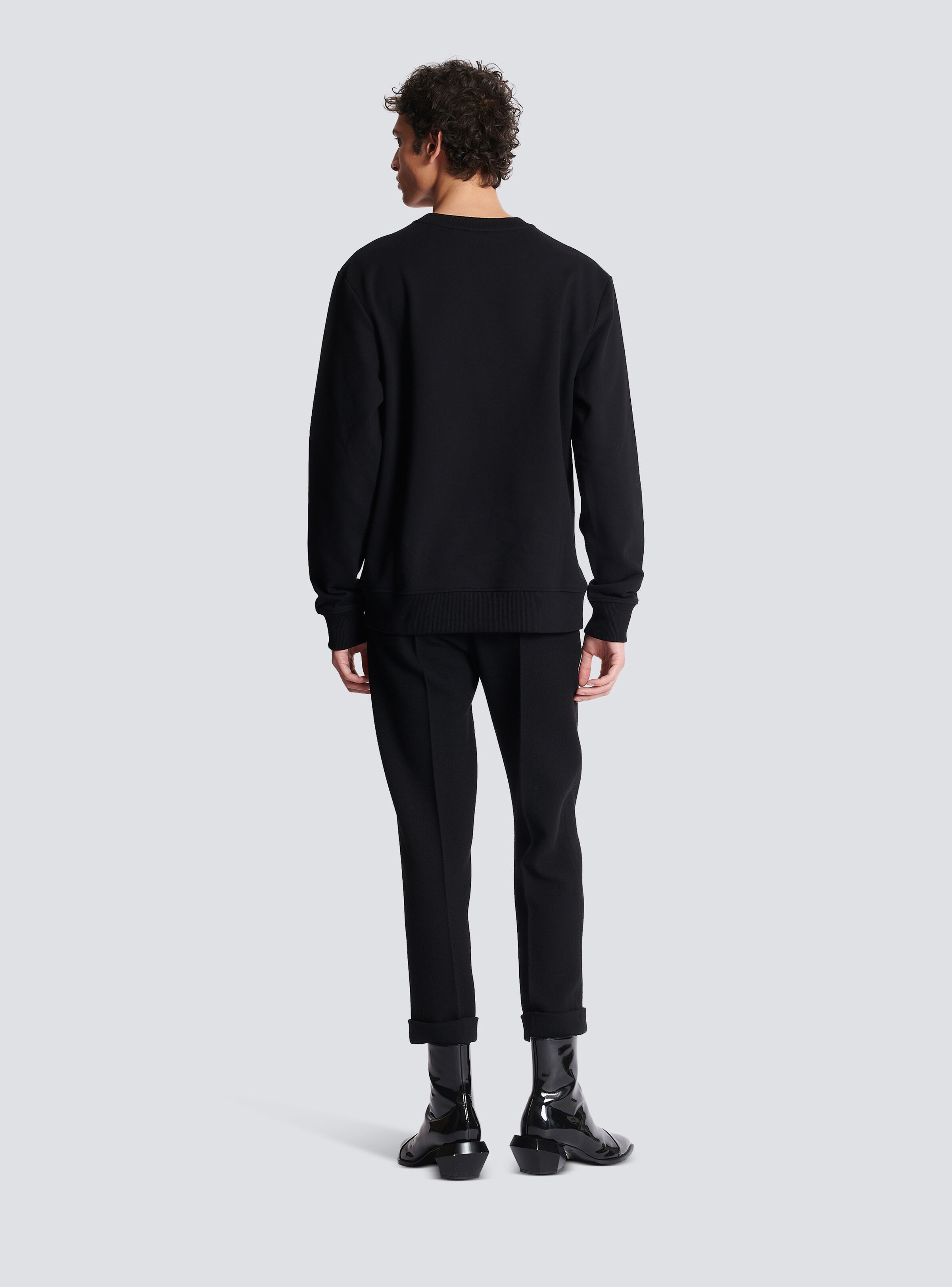Sweatshirt with neon printed labyrinth logo - 4