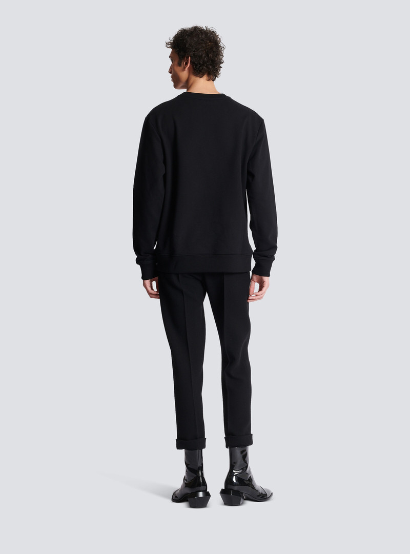 Sweatshirt with neon printed labyrinth logo 4