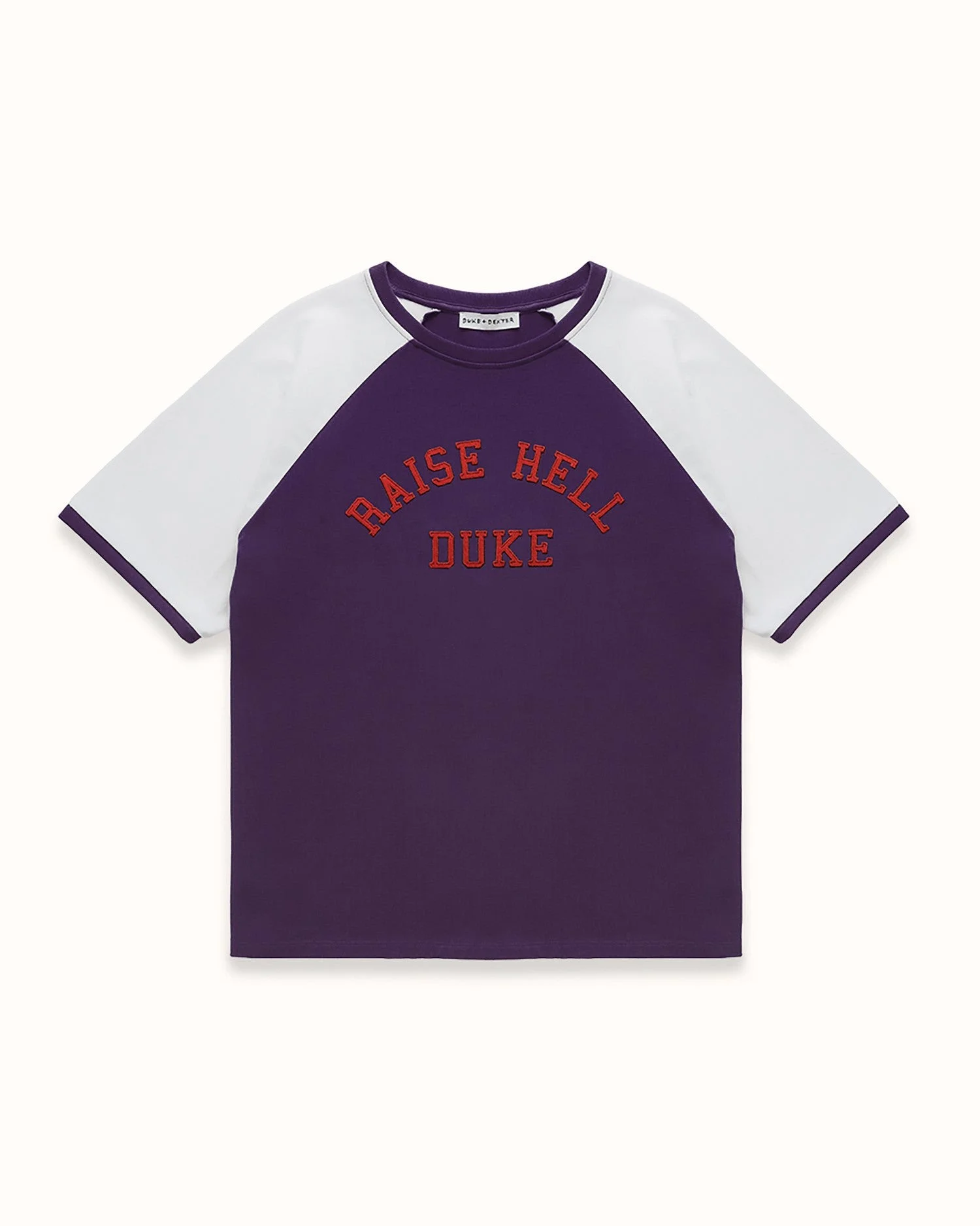 MC Raise Hell Dark Mauve + Vintage White College T-Shirt - 1