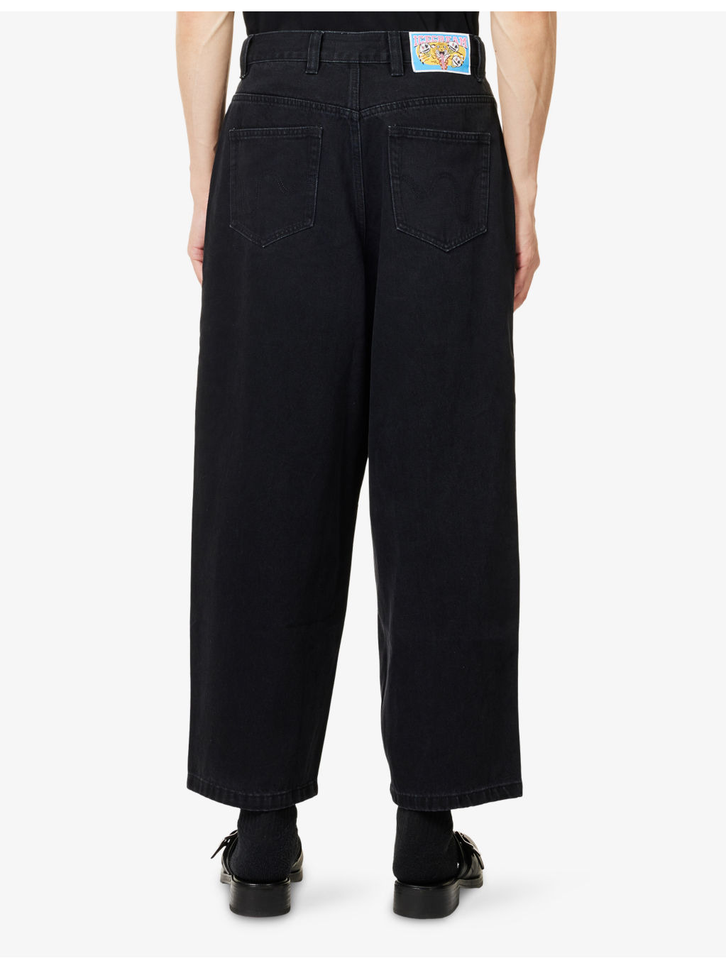Running Dog Triple Scoop Wide-Leg Denim-Blend Jeans - 4