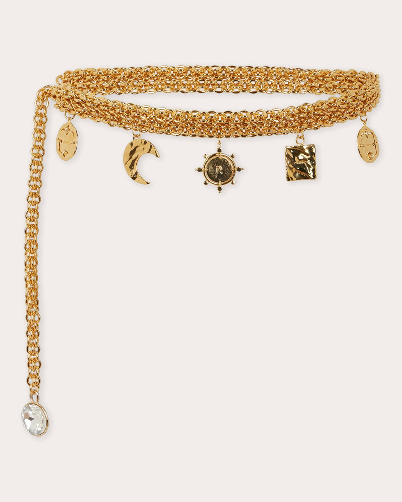 Medals Crystal-Embellished Chain Belt 1
