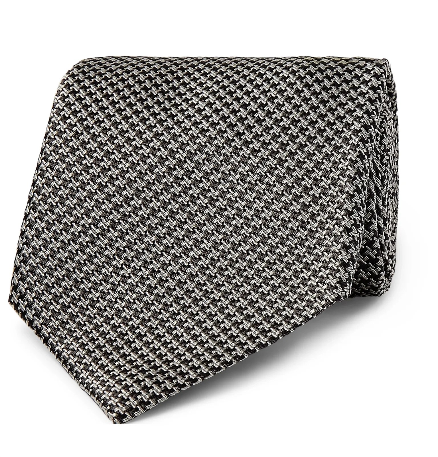 8cm Houndstooth Silk-Jacquard Tie - 4