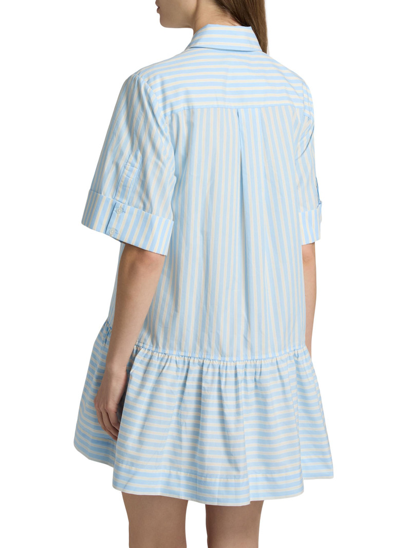 Women's Cris Striped Drop-Waist Shirtdress - Hydrangea Blue Stripe 5